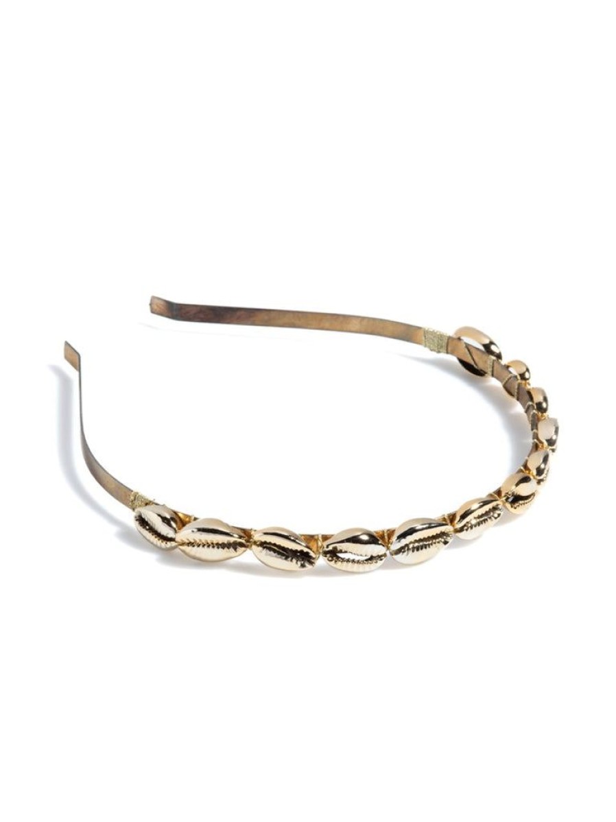 Shiraleah Shiraleah Shell Headband, Gold | Women Headbands