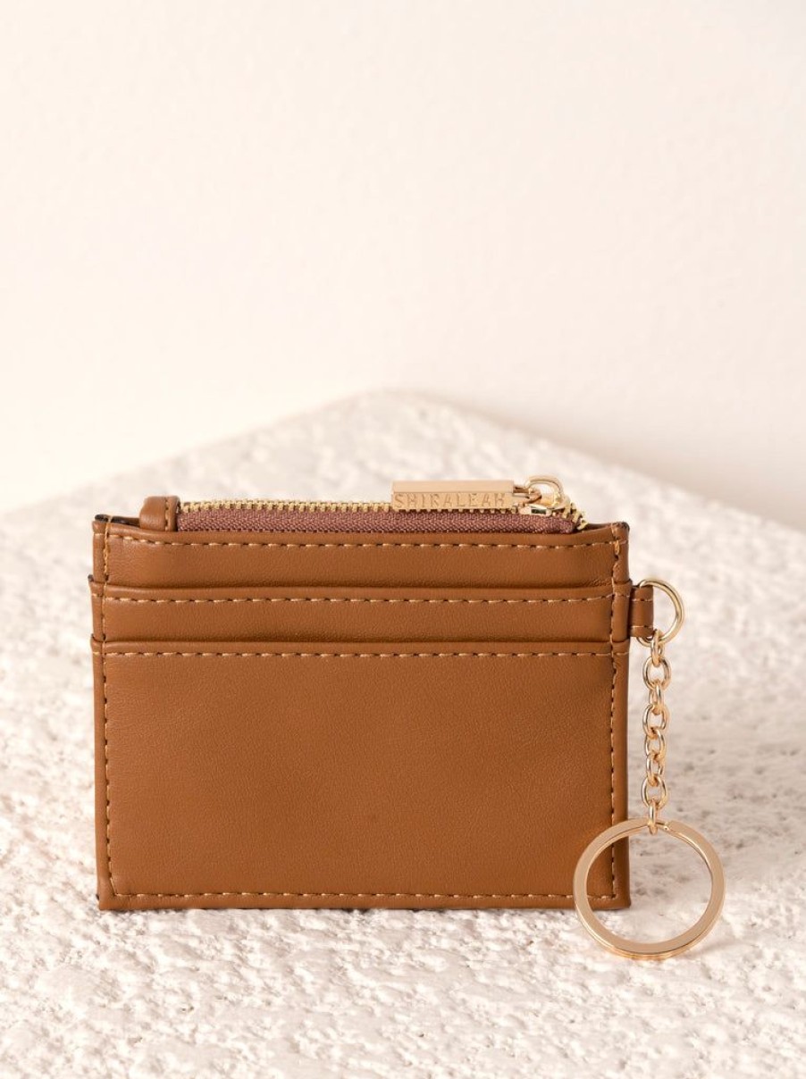 Shiraleah Shiraleah Charlie Card Case, Tan | Women Wallets & Wristlets