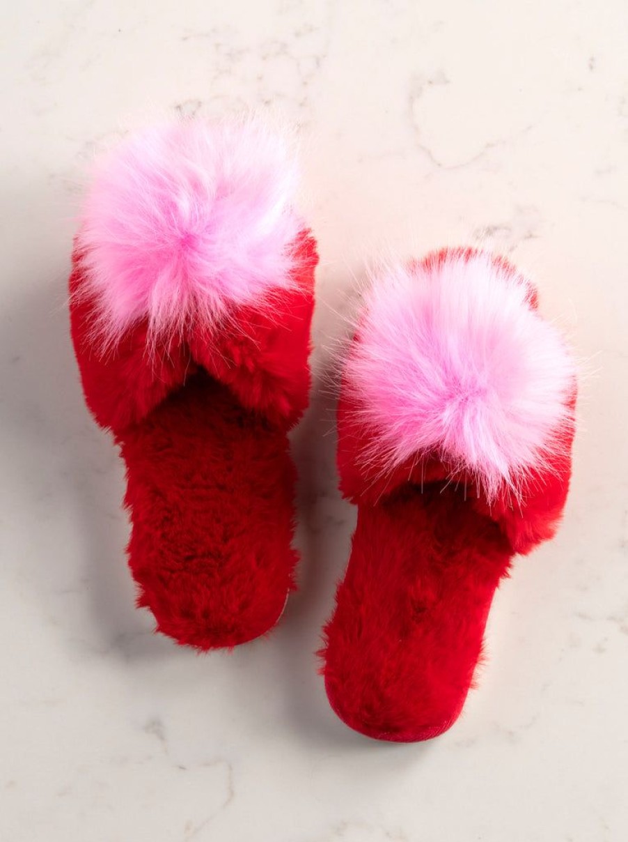 Shiraleah Shiraleah Amor Holiday Slippers, Red | Women Slippers