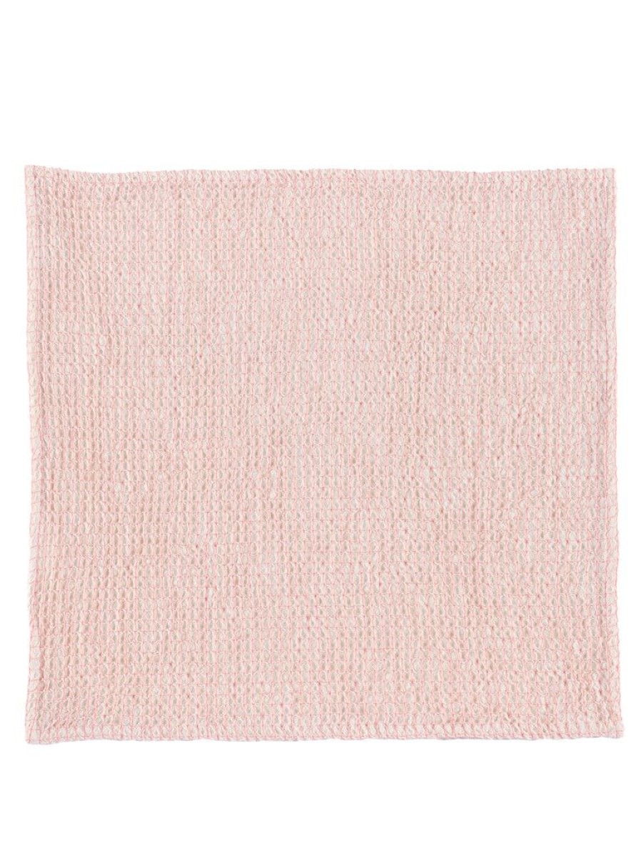 Shiraleah Hazel Waffle Weave Dish Towel, Blush | Home