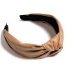 Shiraleah Shiraleah Knotted Faux Leather Headband, Tan | Women Headbands