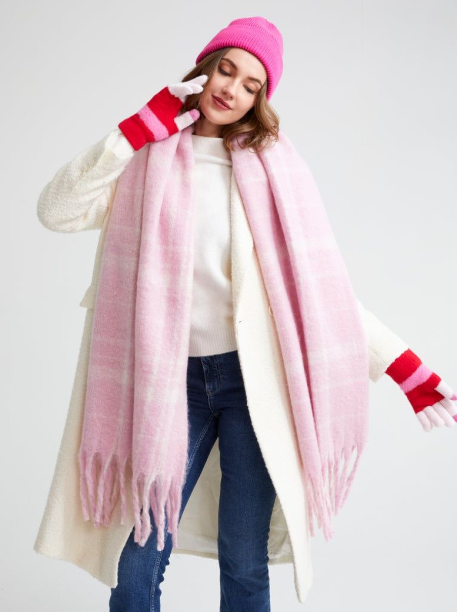 Shiraleah Shiraleah Isadora Scarf, Blush | Women Scarves