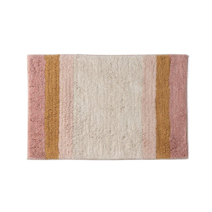 Shiraleah Shiraleah Blush And Rust Stripe Bath Mat, Multi | Home