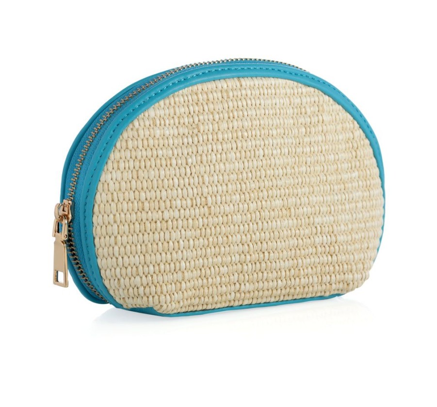 Shiraleah Shiraleah Amalfi Cosmetic Pouch, Ivory | Women Zip Pouches