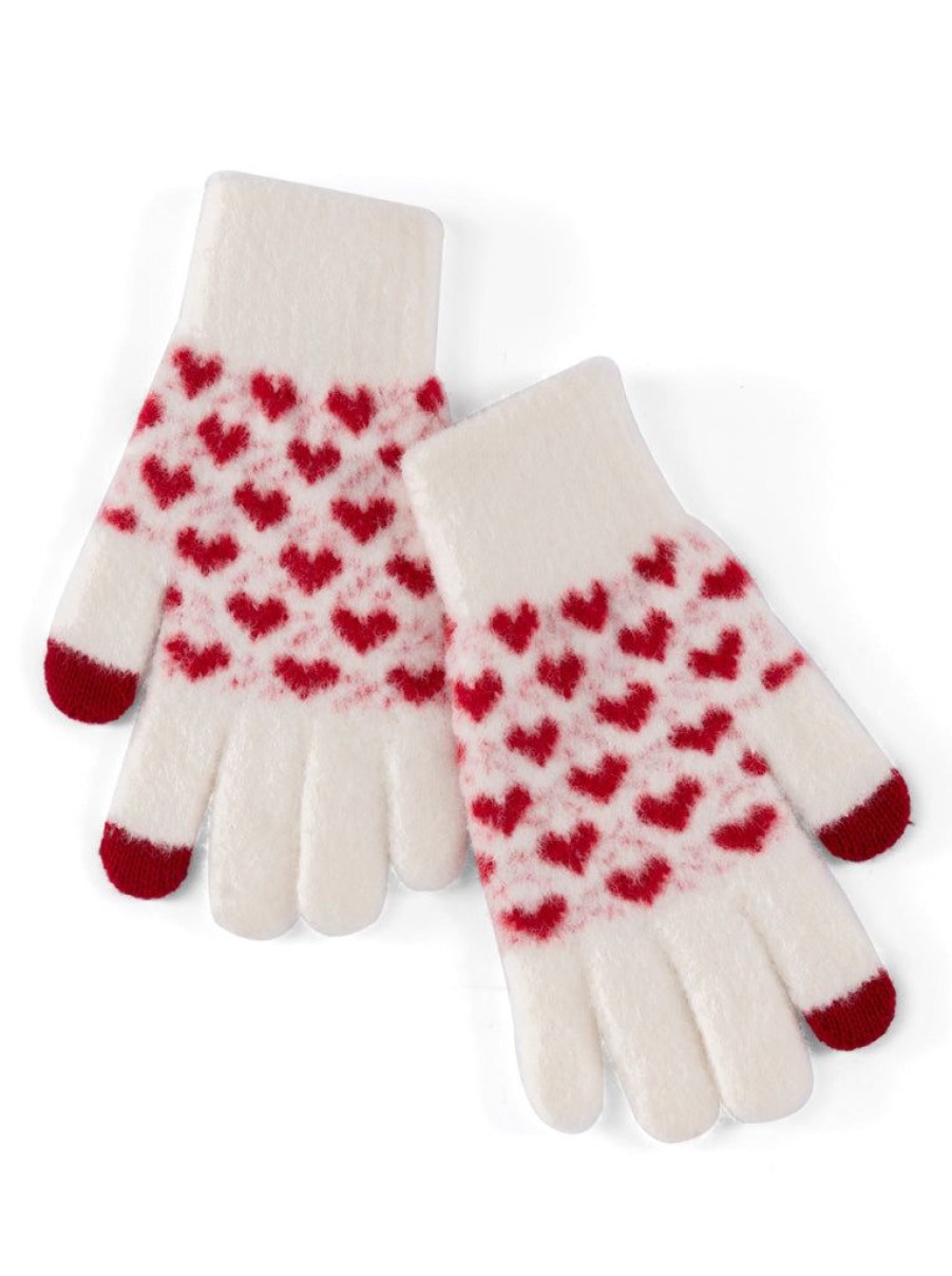 Shiraleah Shiraleah Valentina Touchscreen Gloves, Ivory | Women Gloves