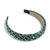 Shiraleah Wide Crystal Embellished Headband,Green | Women Headbands