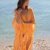 Shiraleah Shiraleah Clementina Kimono, Tangerine | Women Kimonos & Cover-Ups