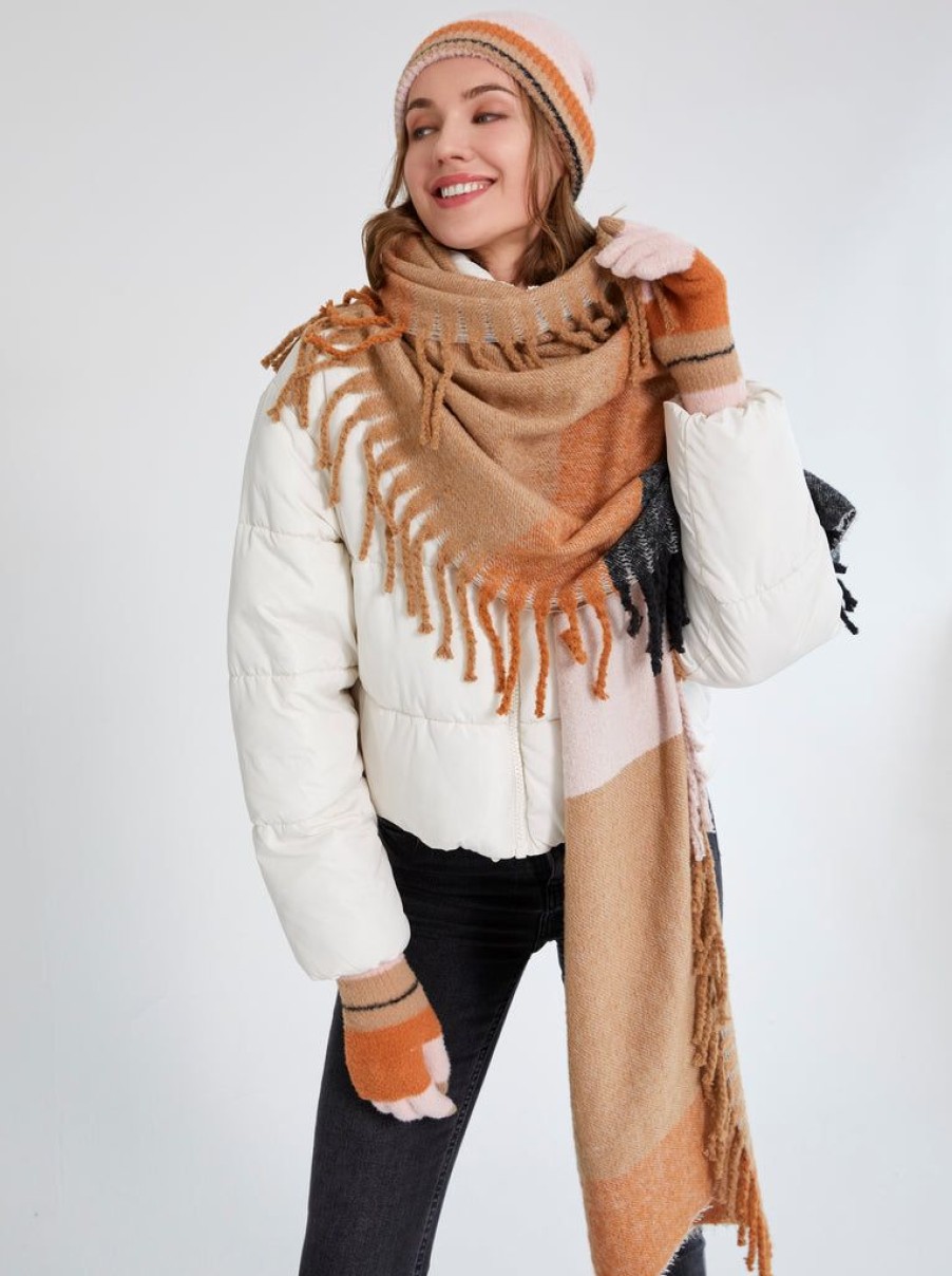 Shiraleah Shiraleah Victoire Scarf, Tan | Women Scarves