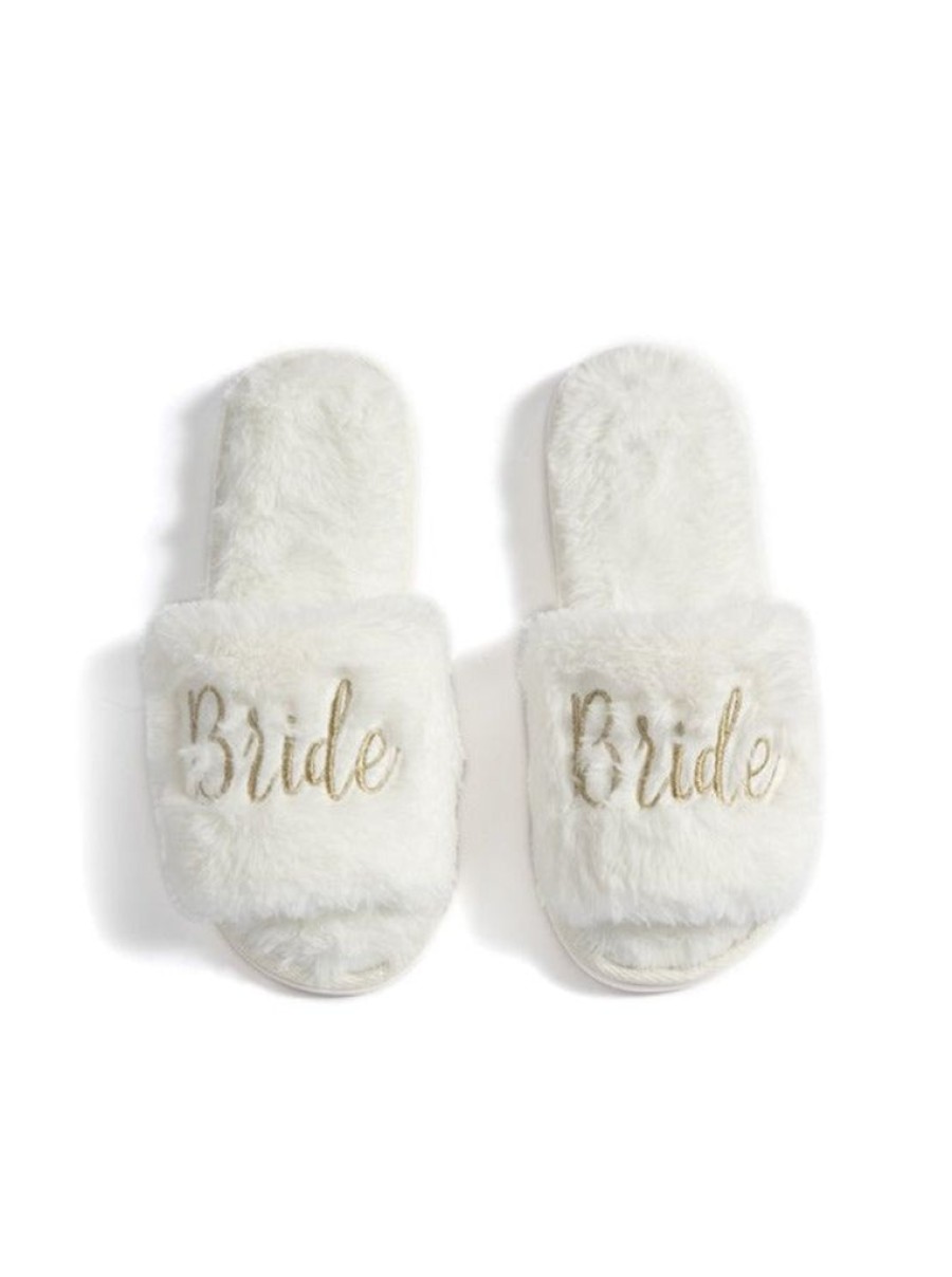 Shiraleah Shiraleah Bride Slippers, Ivory | Women Slippers