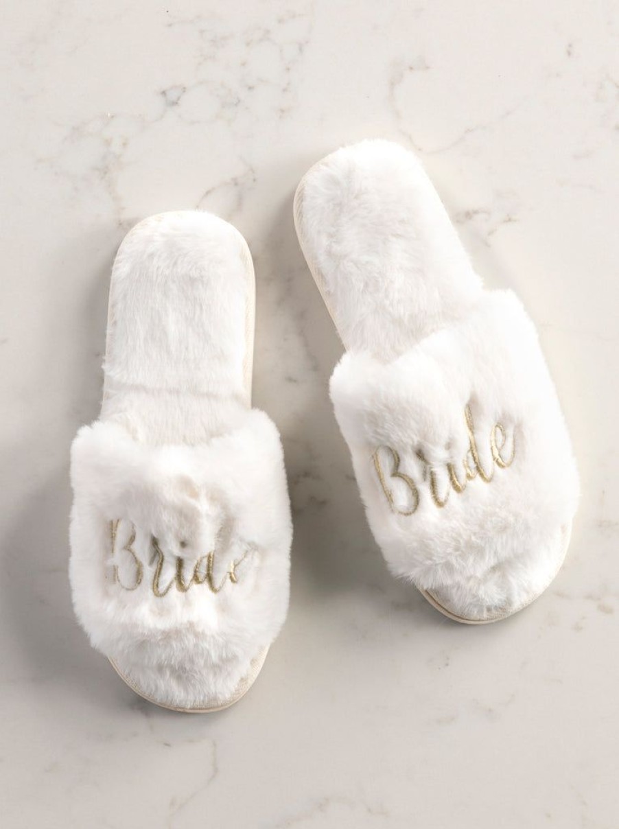 Shiraleah Shiraleah Bride Slippers, Ivory | Women Slippers