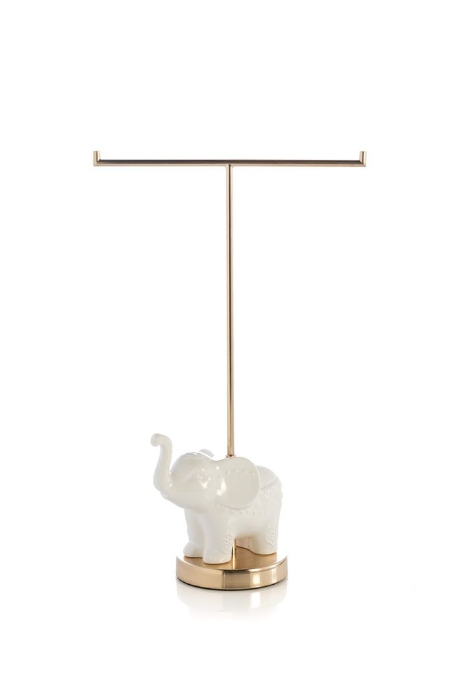 Shiraleah Small Elephant T-Stand,White | Home