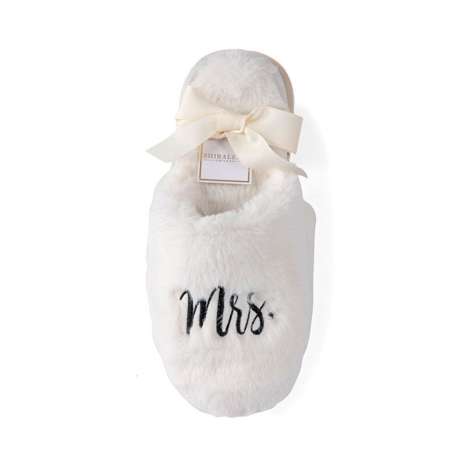 Shiraleah Shiraleah Mrs Bridal Slippers, Ivory | Women Slippers