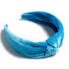 Shiraleah Shiraleah Knotted Velvet Headband, Blue | Women Headbands