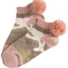 Shiraleah Shiraleah Saffie Blush And Tan Plush Home Socks, Multi | Women Cozy Socks