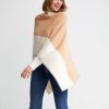 Shiraleah Shiraleah Madeleine Travel Poncho, Sand | Women Cape Scarves