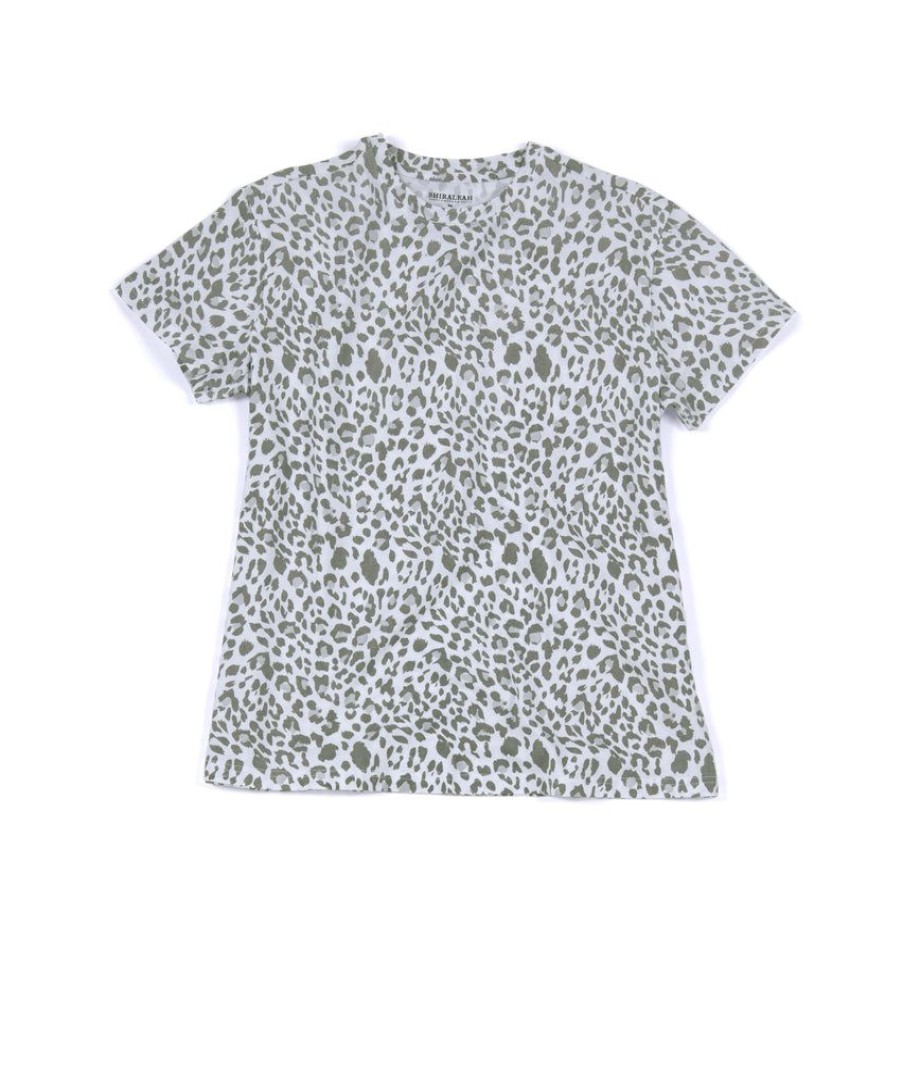 Shiraleah Kiara Leopard Print T-Shirt, Grey | Women T-Shirts